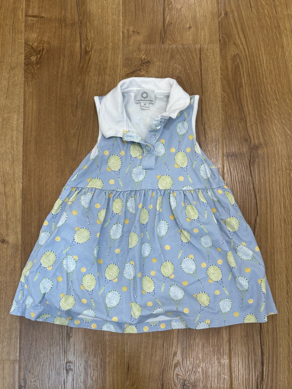 The Proper Peony Tennis Courtside Girl Collared Dress